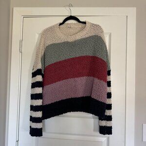 Women's comfortable striped sweater